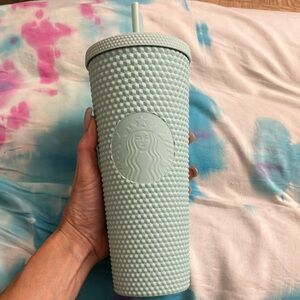 NWT-STARBUCKS 2021 Mint Green Studded 24oz. Tumbler